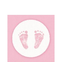 Papierserviette - klein - Baby Step Girl