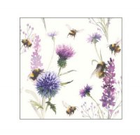 Papierserviette - klein - Bumblebee in the meadow