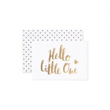 Doppelkarte - Hello little one GOLD