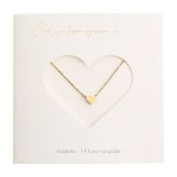 Kette - For you - Herz gold