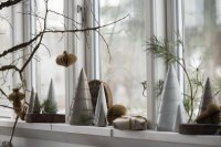 Keramik Baum - SKANDI - S weiß