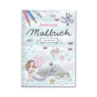 Malbuch - Meerjungfrau