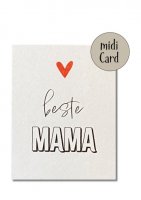 Postkarte Mini - Beste Mama