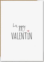 Postkarte - Minimal - Happy Valentine