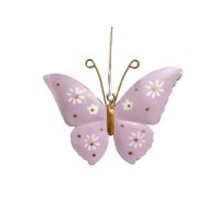 Dekohänger - Metall - Schmetterling Flieder