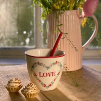 Latte Cup - Heart love white LIMITIERT