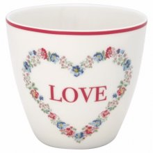 Latte Cup - Heart love white LIMITIERT