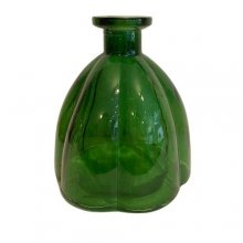 Glas Vase - dunkelgrün S