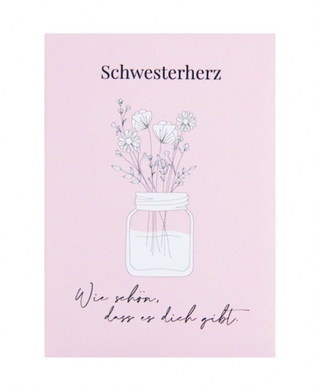 Blumensaat Geschenk - Schwesterherz - zum Schließen ins Bild klicken
