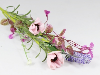 Kunstblume Strauss Frühling - Rosa - zum Schließen ins Bild klicken
