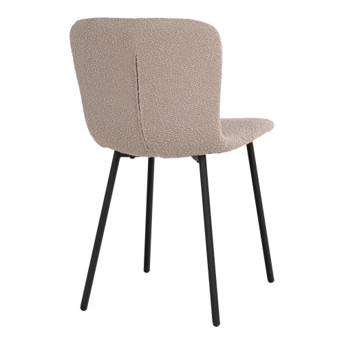 Stuhl - Chair - Esszimmer Stuhl - Bouclé beige - zum Schließen ins Bild klicken