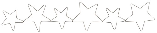 Girlande - Draht - Sterne - zum Schließen ins Bild klicken