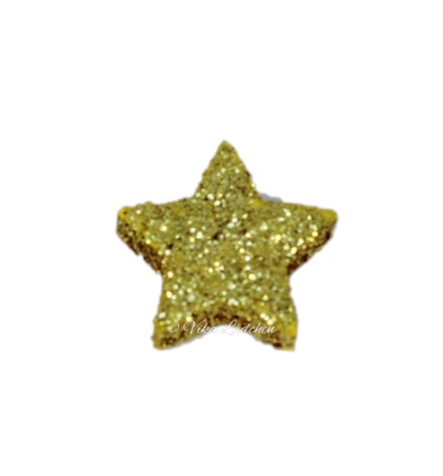 Streudeko Glitzerstern - gold 3 cm - zum Schließen ins Bild klicken